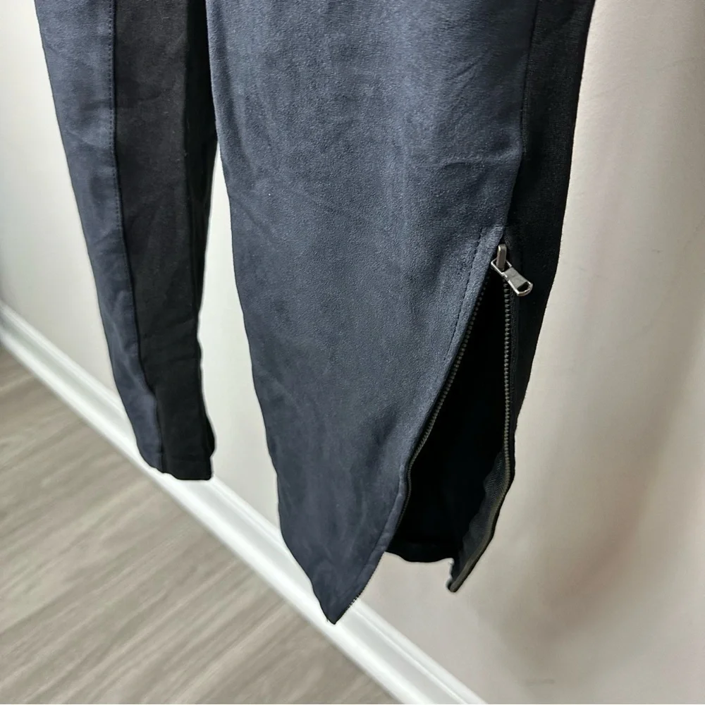 Zara Black Textured Pants in Size XL